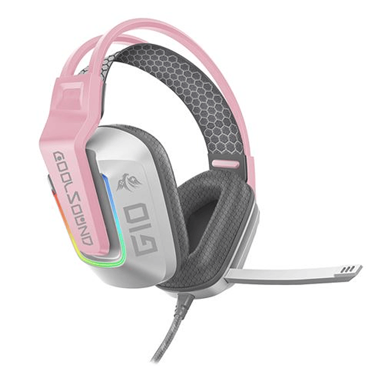 Coolsound Auricular Gaming G10 - Compatible con XBOX, PS5, PS4, Switch y PC - Color Rosa 1