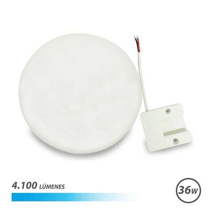 Elbat Aplique Redondo de Techo con Base Fija LED 36W 4100lm - 6500K Luz Fria - Diametro 23cm 1