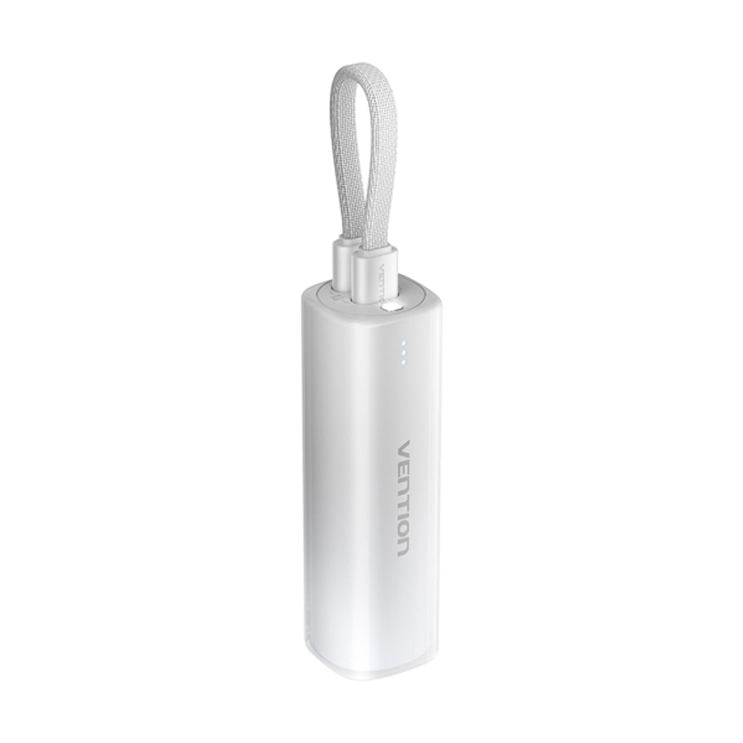 Vention PowerBank 5000mAh - USB-C, Lightning - Carga Rapida 20W - Color Gris 1