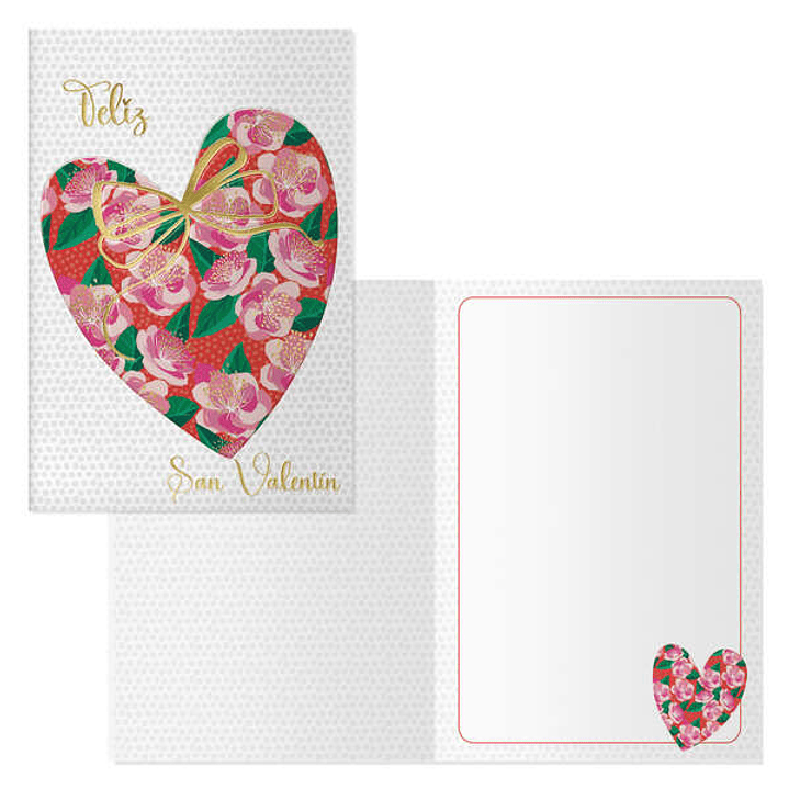 Dohe Pack de 6 Tarjetas de Felicitacion de San Valentin - 11.5x17cm - Impresas a Todo Color - Estampaciones con Pelicula de Color - Estampacion en Sec 1