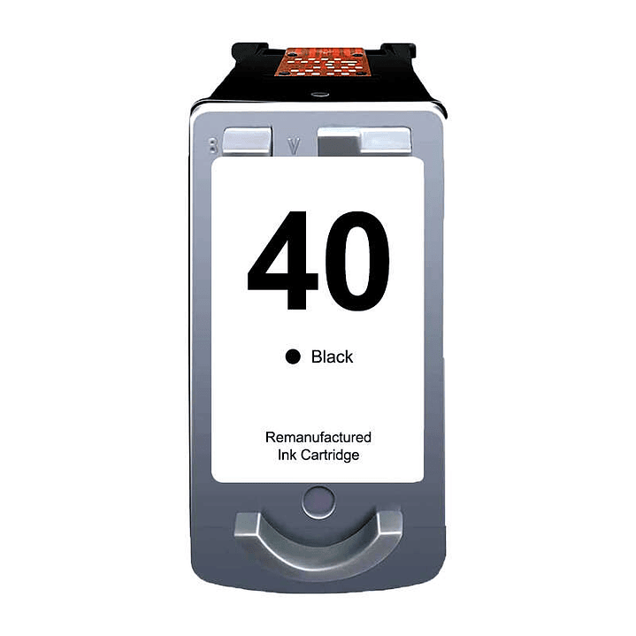 Canon PG40/PG50/PG37 Negro Cartucho de Tinta Remanufacturado - Muestra Nivel de Tinta - Reemplaza 0615B001/0615B042/0616B001/2145B001 1