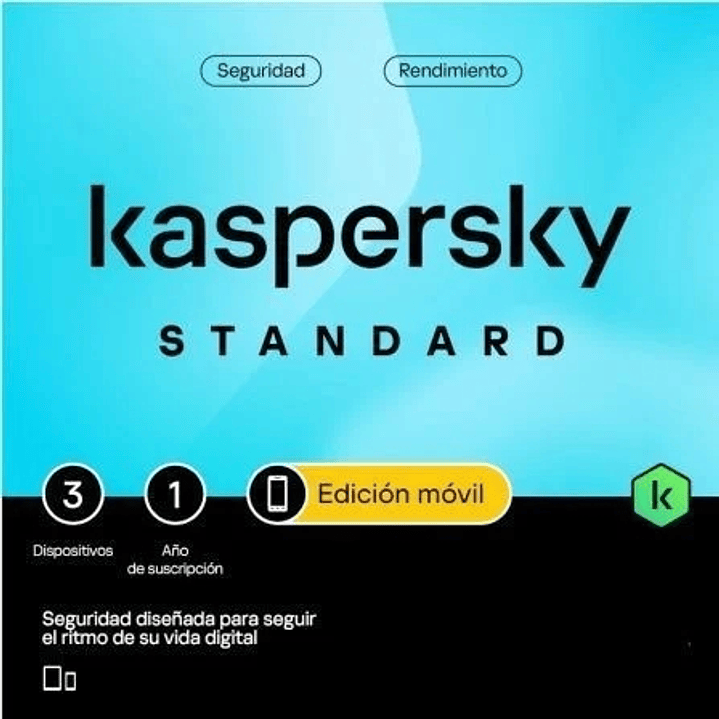 Kaspersky Standard Mobile Antivirus - 3 Dispositivos - Servicio 1 Año 1