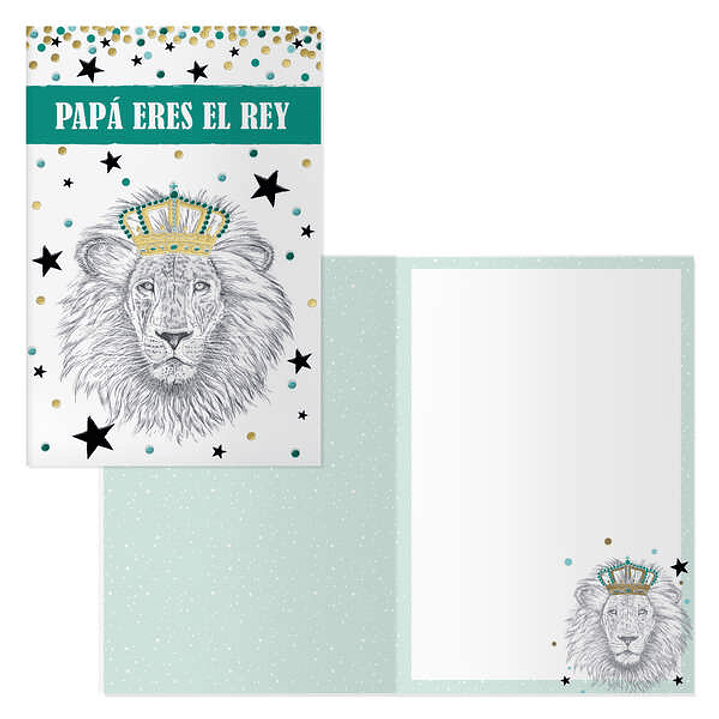 Dohe Pack de 6 Tarjetas de Felicitacion Dia del Padre - 11.5x17cm - Impresion a Todo Color - Estampaciones con Pelicula de Color - Papel Offset Blanco 1