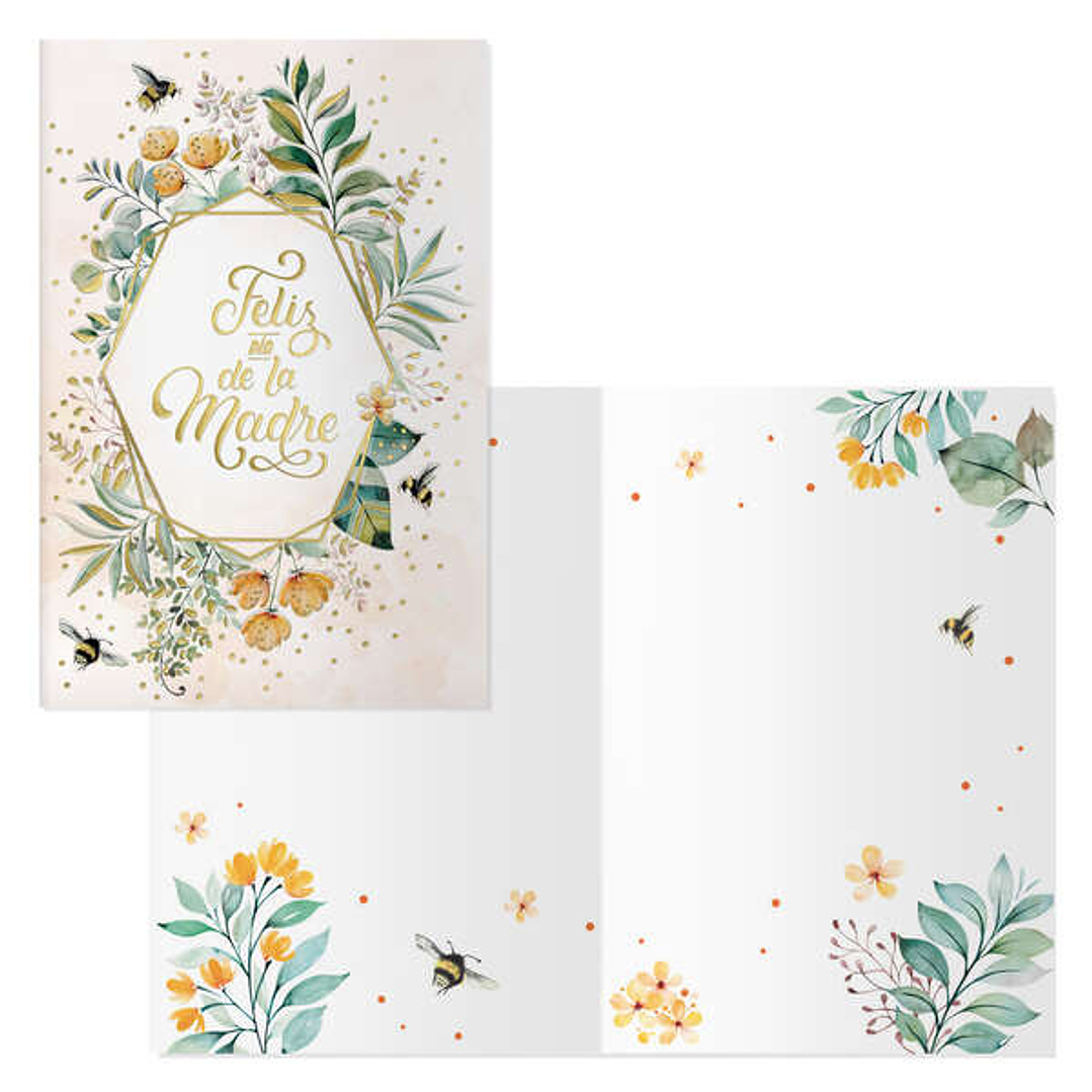 Dohe Pack de 6 Tarjetas de Felicitacion Dia de la Madre - 11.5x17cm - Impresion a Todo Color - Estampaciones con Pelicula de Color - Estampacion en Se 1