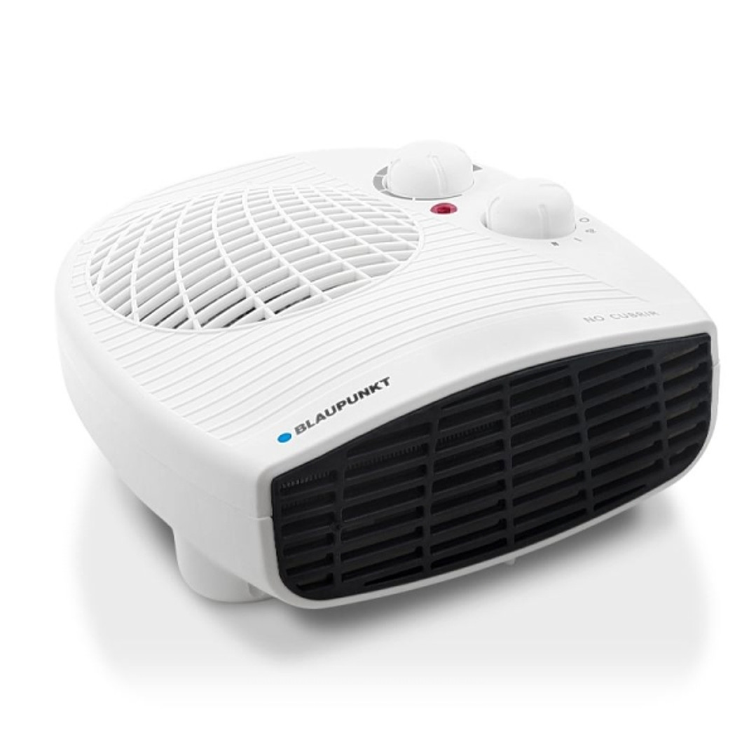 Blaupunkt Calefactor Horizontal Portatil - Potencia 2000W - Temperatura Regulable - Funcion Ventilador - Termostato - Color Blanco 1