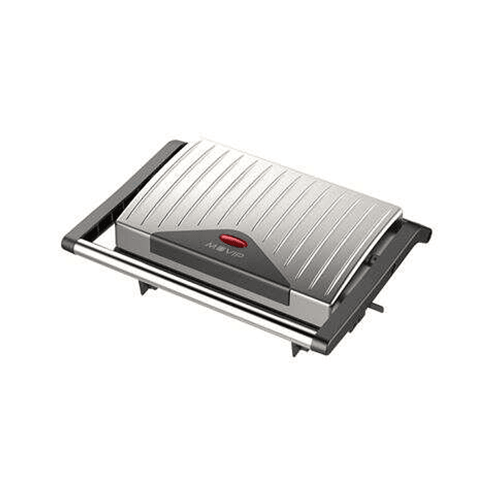 Muvip Sandwichera Grill Inox 750W - Placa Superior Basculante - Presion Uniforme - Asa Tacto Frio 1