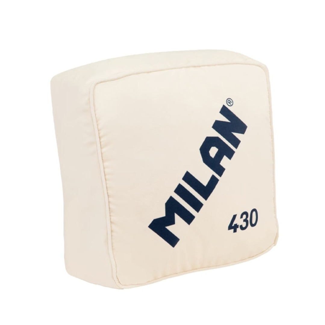 Milan Coleccion 430 Cojin con Forma y Color de la Goma de borrar Milan 430 - Medidas 35x35x16cm - Color Beige 1