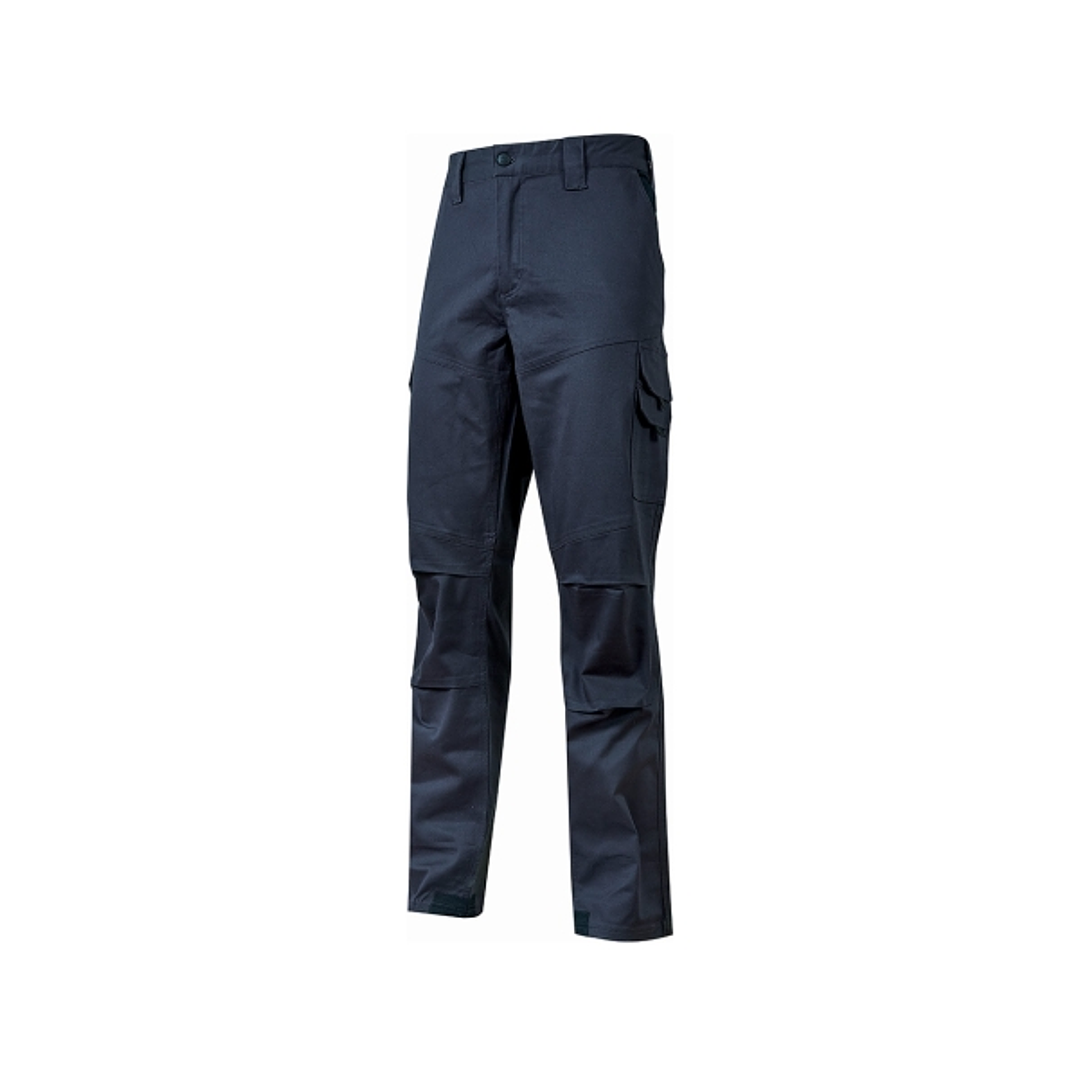 Upower Belgrado Pantalon de Trabajo Resistente - Talla M - Tela Elastica, Multiples Bolsillos, Cintura Elastica, Proteccion Lumbar, Rodillas Preformad 1