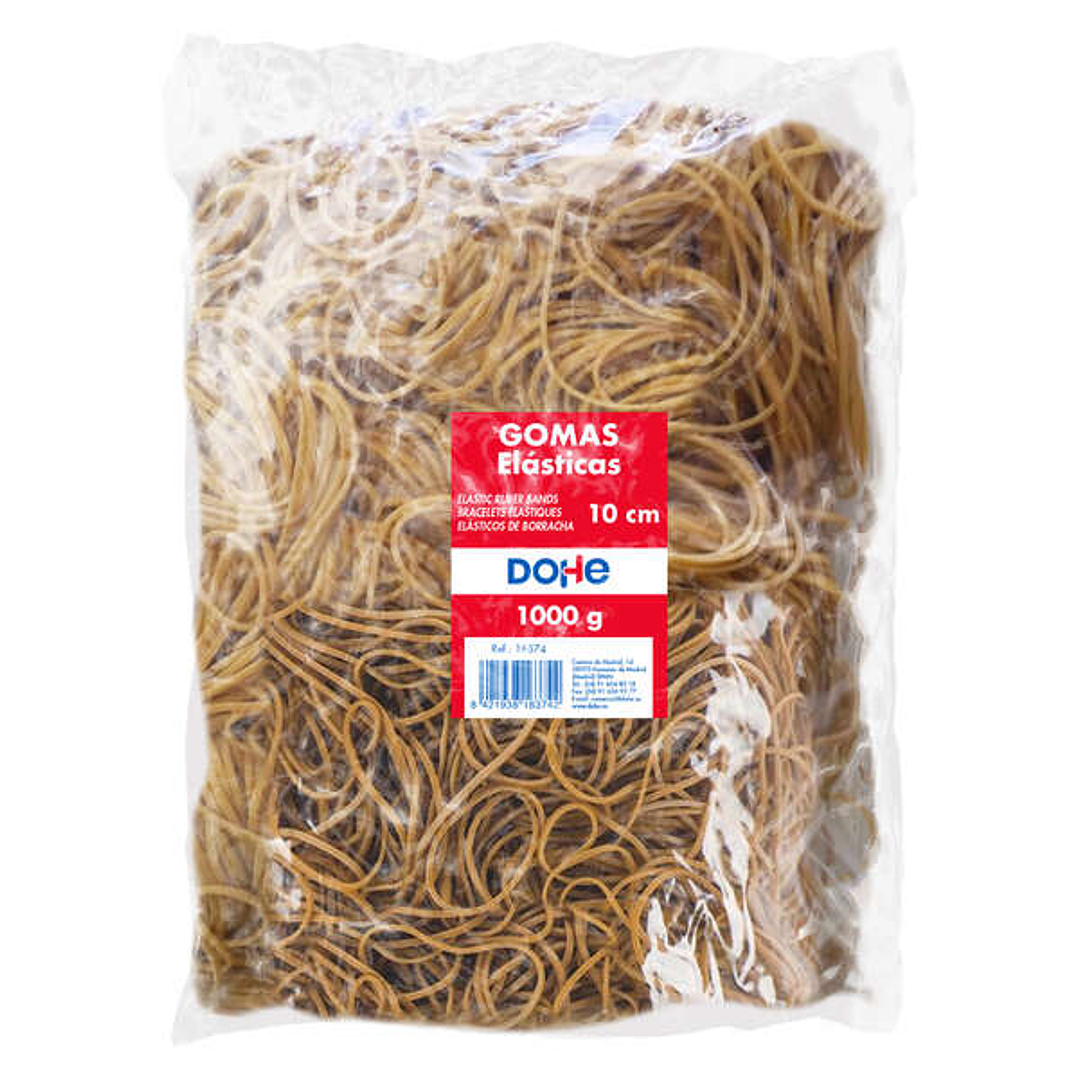 Dohe Gomas de Latex - Longitud 10cm - Gran Resistencia y Elasticidad - Bolsa de 1 Kg 1