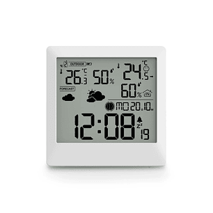 Hama Palawan Estacion Meteorologica - Reloj - Pantalla Digital - Sensor Exterior - Radiofrecuencia - Termometro - Higrometro - 11.5x1.5x11.5cm - Color
