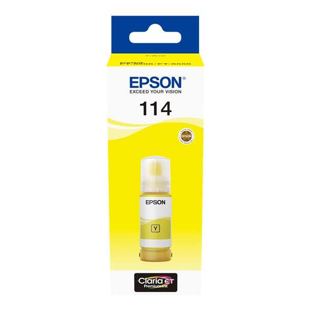 Epson 114 Amarillo Botella de Tinta Pigmentada Original - C13T07B440 1