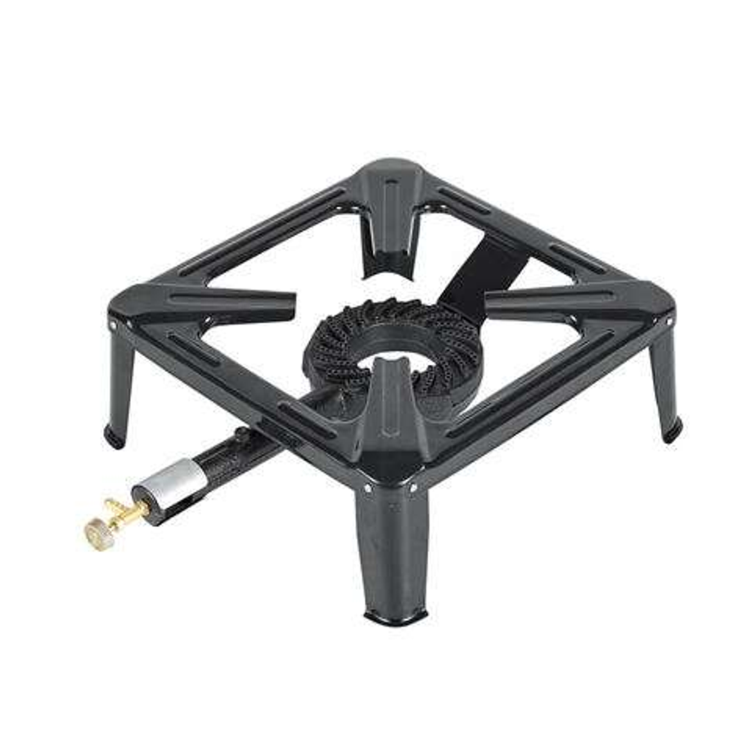 Muvip Cocina de Gas 1 Fuego - Quemador de Hierro Fundido - 7kw de Potencia - Llave de Regulacion de Gas 1