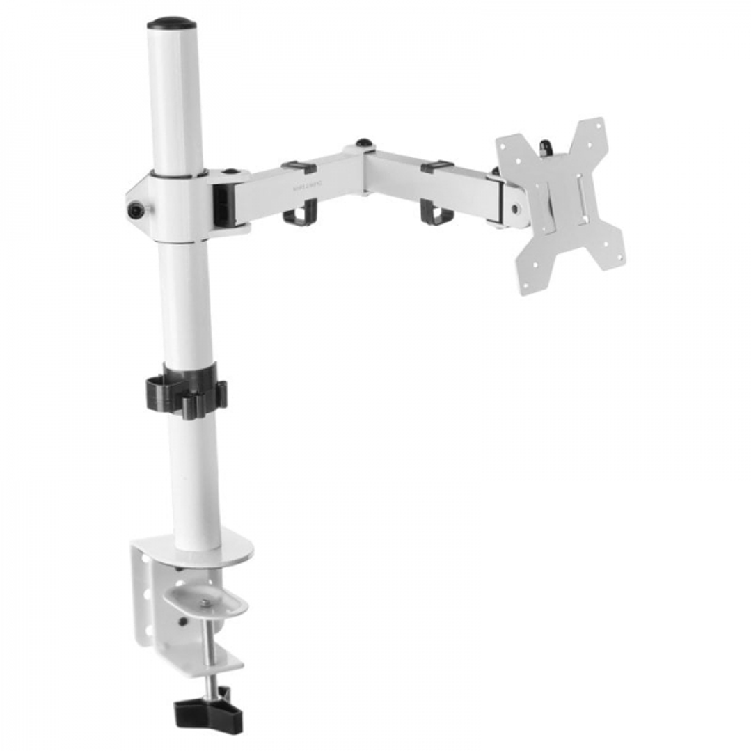 Mars Gaming MARM1 Soporte de Monitor - Brazo Articulado - Altura Ajustable - Gestion de Cables - Compatible VESA - Instalacion Rapida - Estabilidad Op 1