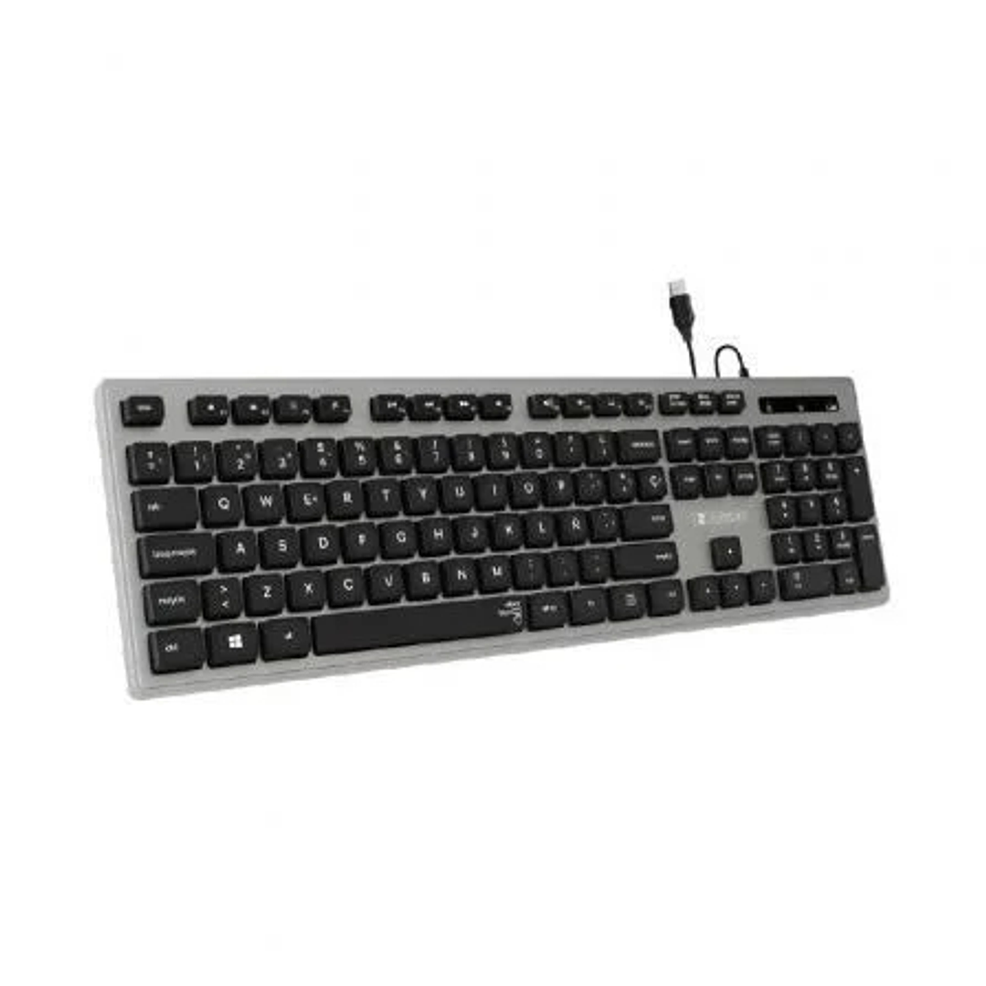 Subblim Teclado Ergonómico Delgado - Teclas silenciosas y cóncavas - Conexión USB Plug and Play - Teclado Numérico - Teclas Ergonómicas - Pulsaciones  1