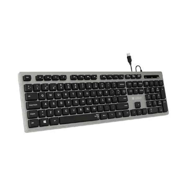 Subblim Teclado Ergonómico Delgado - Teclas silenciosas y cóncavas - Conexión USB Plug and Play - Teclado Numérico - Teclas Ergonómicas - Pulsaciones  1