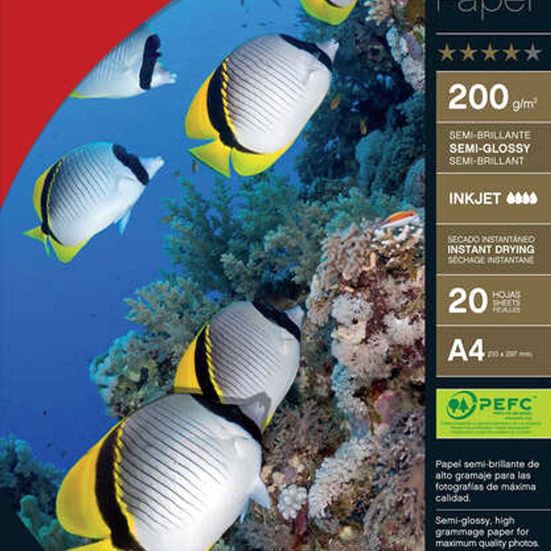 Apli Papel Fotografico Photosatin A4 200g 20 Hojas 1