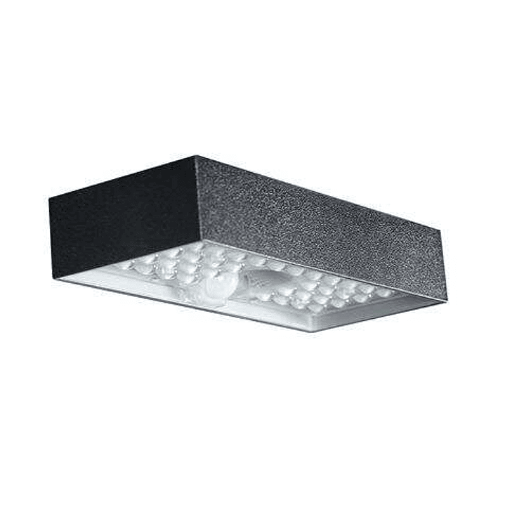 Elbat Lampara Solar LED - 230X97X42.7mm - 6W, 900 Lumenes - Luz Blanca 4000K - Sensor de Movimiento - Color Negro 1