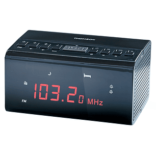 Thomson CR50 Radio Reloj Despertador - Alarma Dual - Color Negro