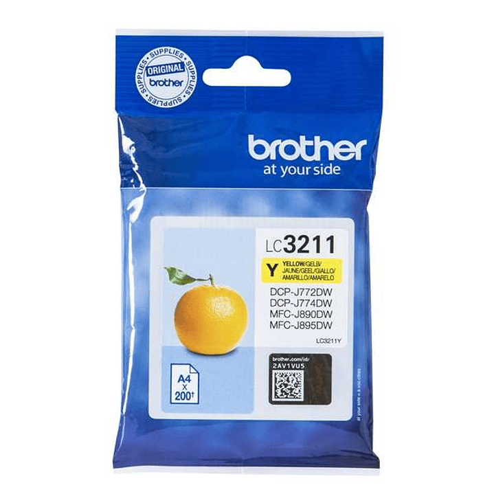 Brother LC3211 Amarillo Cartucho de Tinta Original - LC3211Y 1