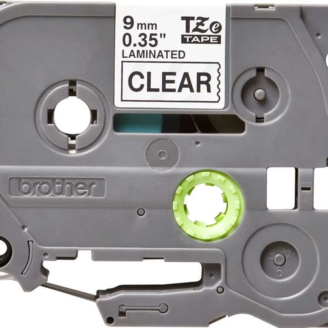 Brother TZe121 Cinta Laminada Original de Etiquetas - Texto negro sobre fondo transparente - Ancho 9mm x 8 metros 1