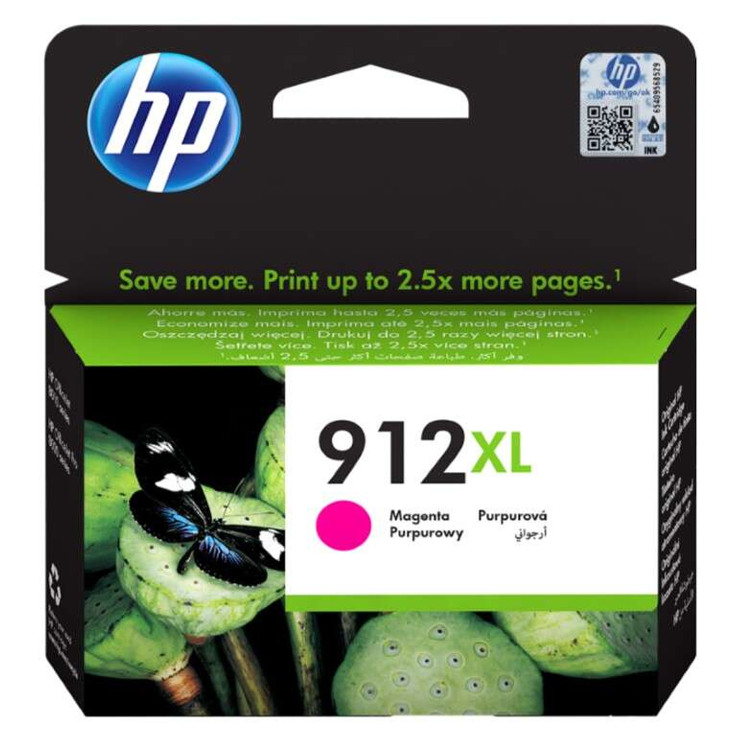 HP 912XL Magenta Cartucho de Tinta Original - 3YL82AE 1