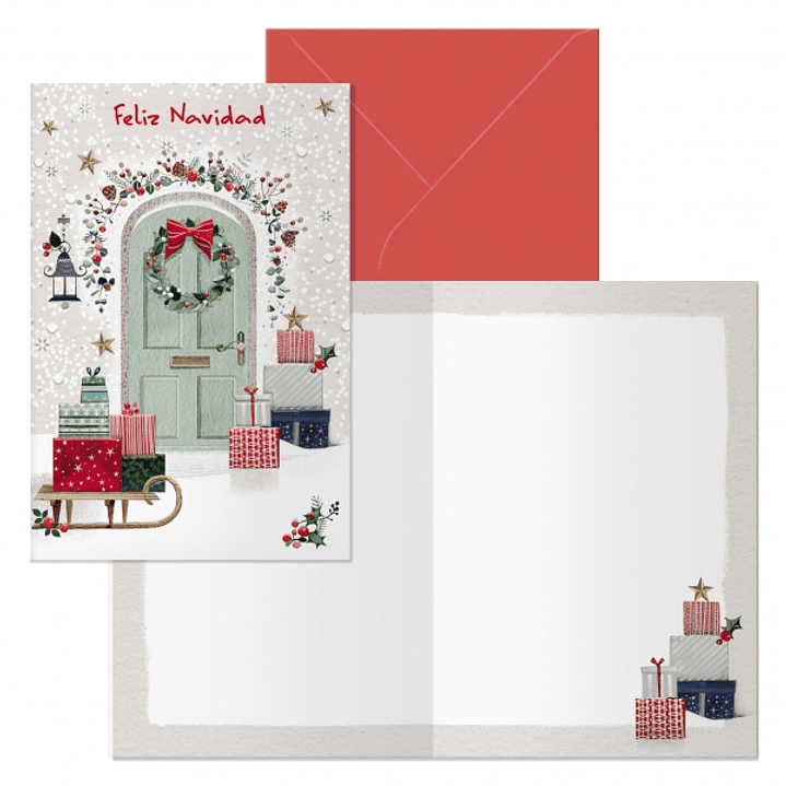 Dohe Welcome Pack de 6 Tarjetas de Felicitacion Navideña con Sobre - Tamaño Cerrada 11.5x17cm, Abierta 23x17cm - Papel Offset - Impresas a todo Color 1