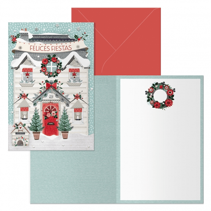 Dohe Paz Pack de 6 Tarjetas de Felicitacion Navideña con Sobre - Tamaño Cerrada 11.5x17cm, Abierta 23x17cm - Papel Offset - Impresas a todo Color 1