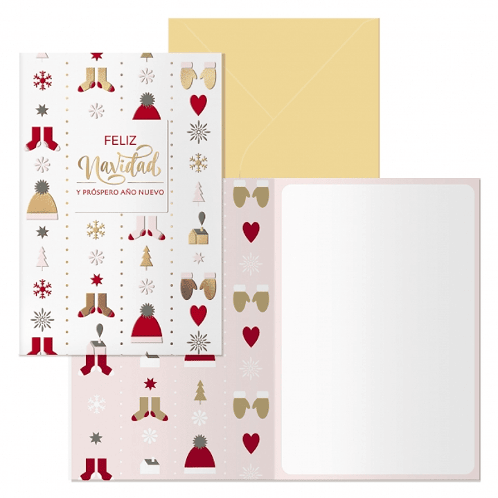 Dohe Winter Pack de 6 Tarjetas de Felicitacion Navideña con Sobre - Tamaño Cerrada 11.5x17cm, Abierta 23x17cm - Papel Offset - Impresas a todo Color 1