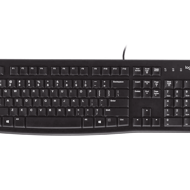 Logitech K120 Teclado USB - Resistente a Salpicaduras - Cable de 1.50m - Color Negro 1