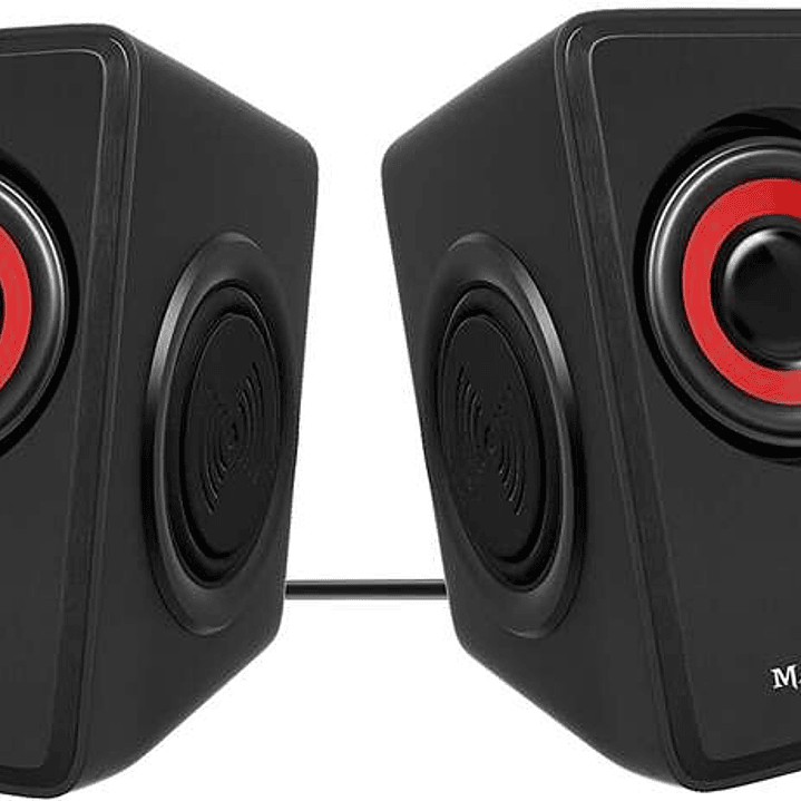 Mars Gaming MS1 Altavoces 2.0 10W USB, Jack 3.5mm - 6 Drivers de Sonido: 2 Activos y 4 Pasivos - Control de Volumen 1