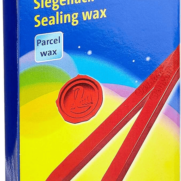 Pelikan Lacre Pack de 10 Barras de Lacre para Paquetes - Ideal para Sellar Paquetes de Forma Segura - Color Rojo 1
