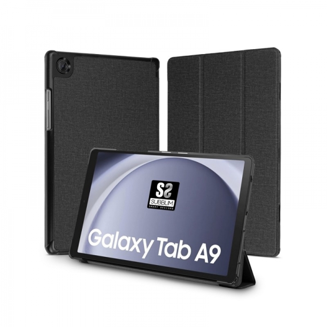 Subblim Funda Exclusiva para Tablet Samsung Galaxy Tab A9 de 8,7? - Cierre Magnetico - Bordes Reforzados - 2 Posiciones de Soporte - Color Negro 1