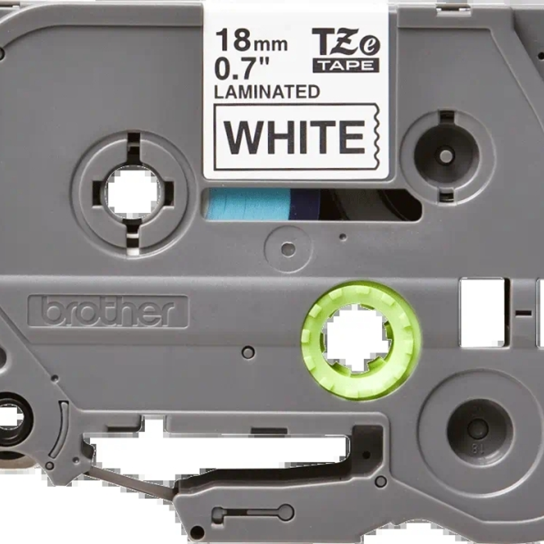 Brother TZe241 Cinta Laminada Original de Etiquetas - Texto negro sobre fondo blanco - Ancho 18mm x 8 metros 1