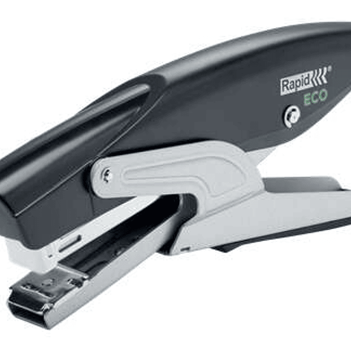 Rapid ECO Grapadora de Tenaza - Fabricadas con un 81% de Plastico Reciclado - Hasta 20 Hojas - Para Grapas 24/6, 26/6 - Grapado y Clavado - Color Negr 1