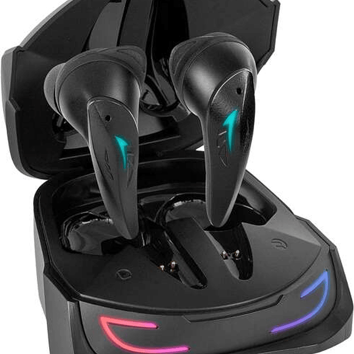 Mars Gaming Auriculares Inalambricos Premium TWS MHI-ULTRA - ANC+ENC+PASIVA - Sonido Neographene - 24h de Bateria - RGB Flow - Bluetooth 5.3 - IPX4 -  1