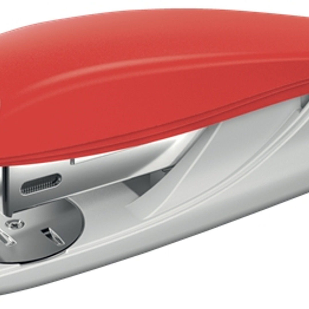 Petrus 210 Recycle Grapadora de Sobremesa - Grapa hasta 25 Hojas - 96% de Plastico Reciclado - Grapado Abierto, Cerrado y Clavado - Incluye 200 grapas 1