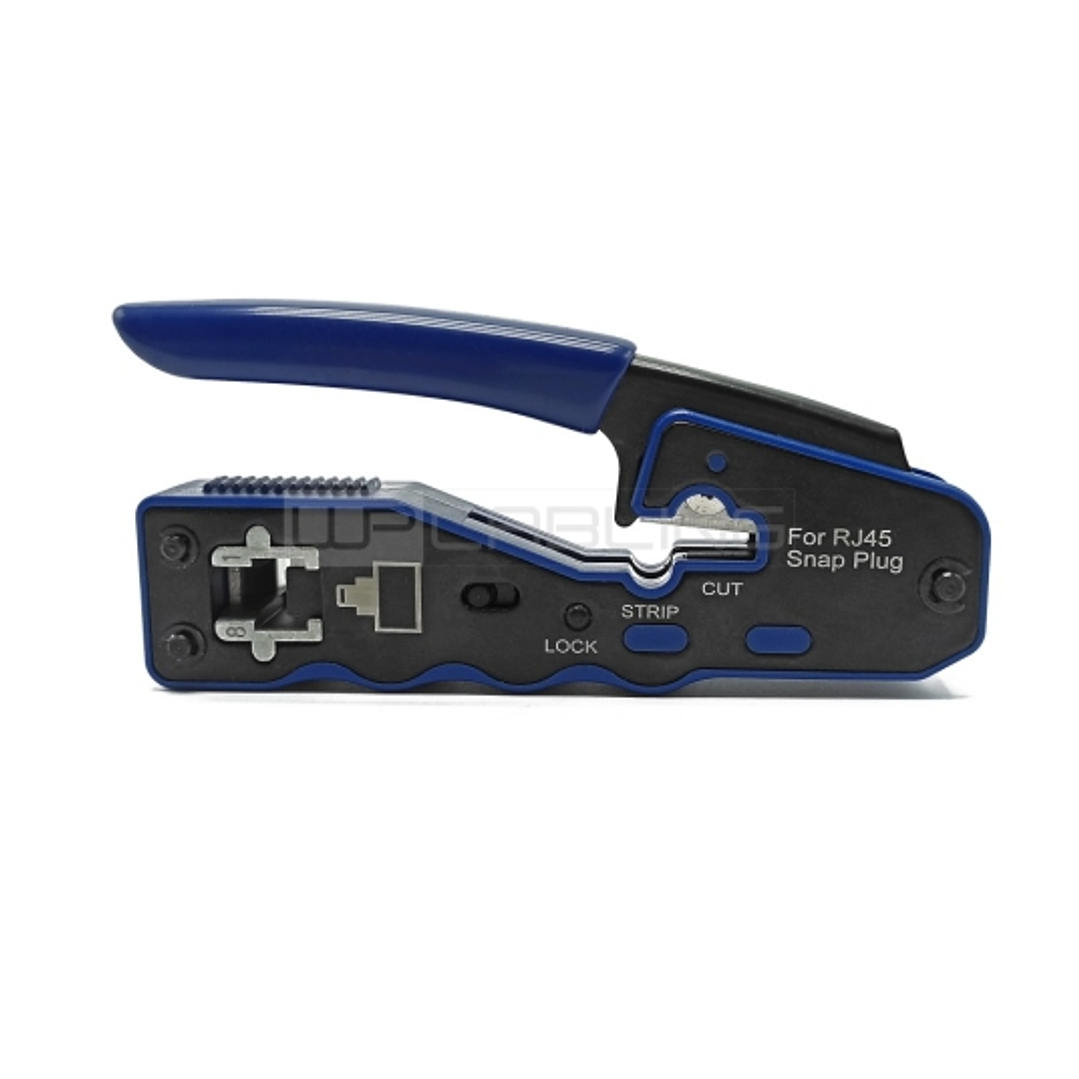 WP Crimpadora para RJ45 con Pelacables - Color Negro y Azul 1