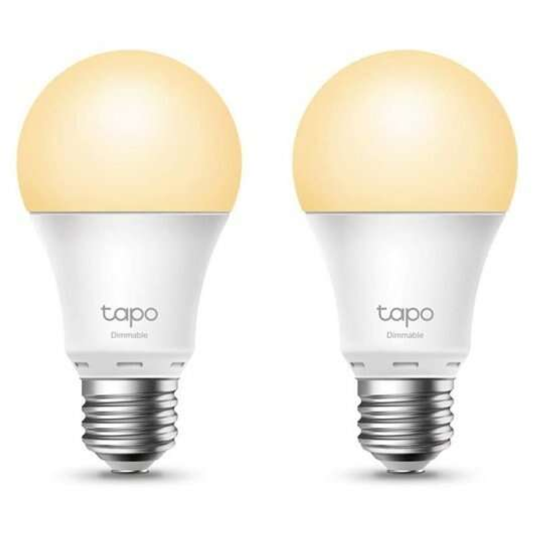 TP-Link Pack de 2 Bombillas Smart Wi-Fi Regulables - Calendario - Control de Voz - Control Remoto - Modo Ausente - 806 lm 1