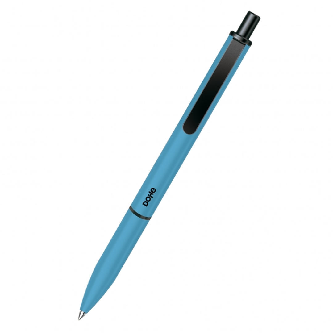 Dohe Elegance Pack de 4 Boligrafos - Punta Fina de 0,5mm - Fabricados en  Aluminio - Tacto Soft - Color Azul 1