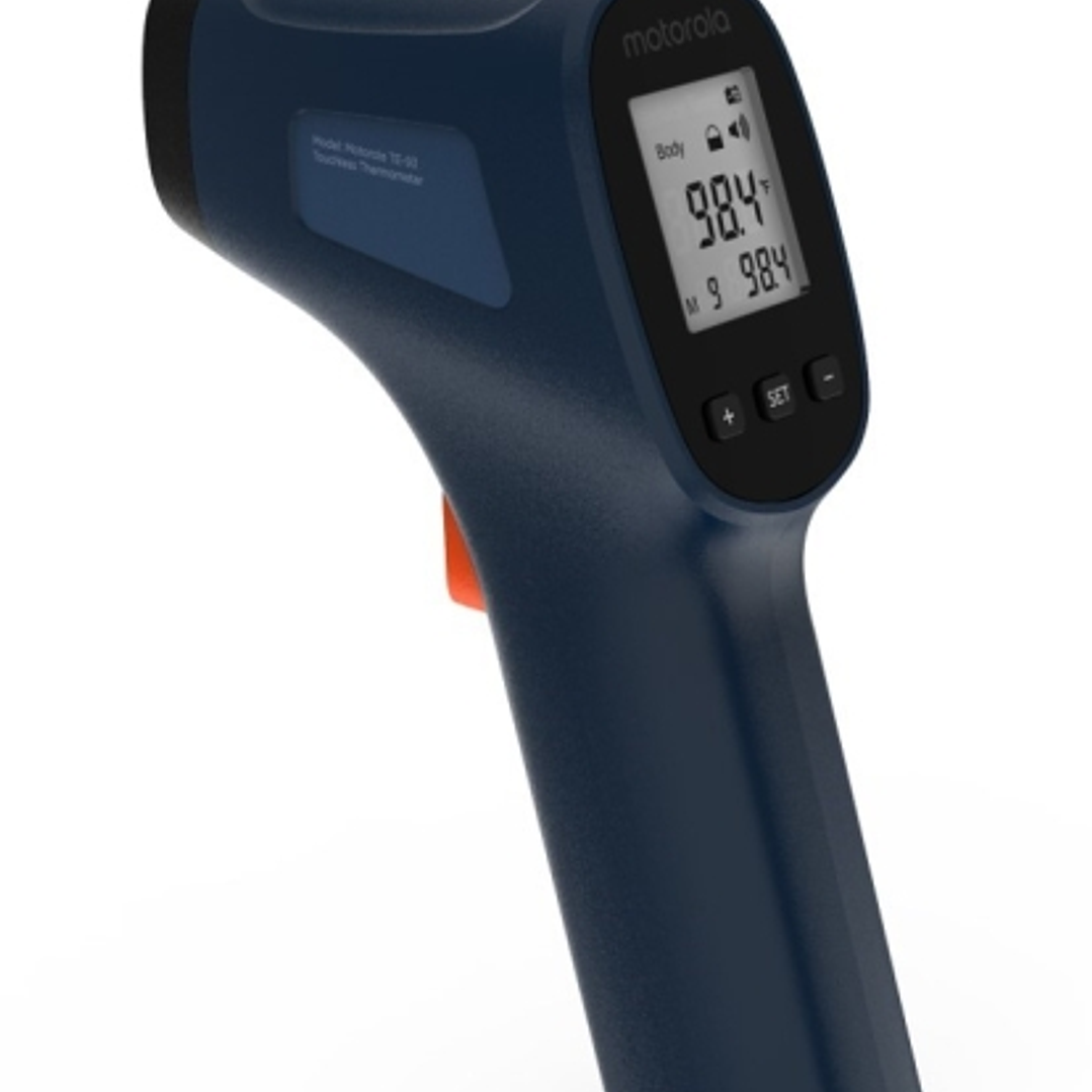 Motorola Nursery TE 93 Termometro sin Contacto - Pantalla Iluminada - Alerta de Fiebre - Color Azul 1