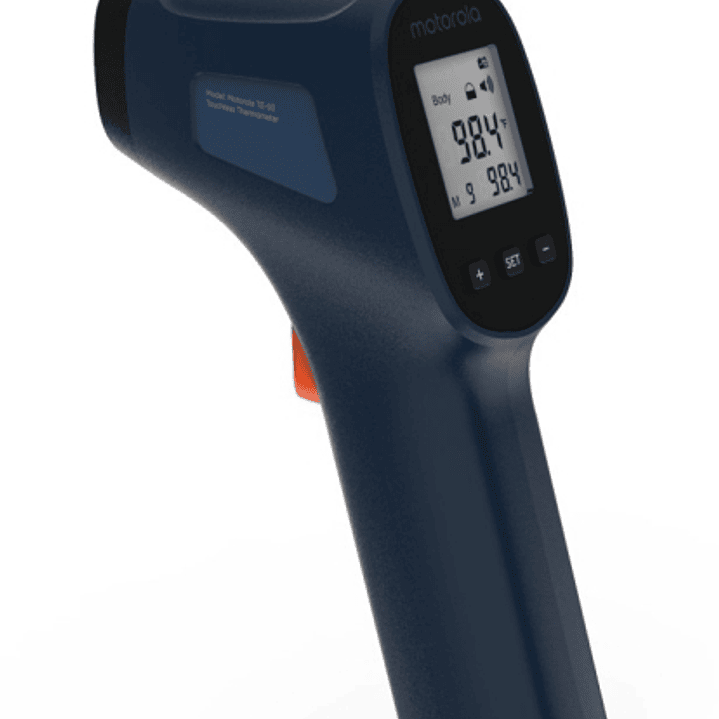 Motorola Nursery TE 93 Termometro sin Contacto - Pantalla Iluminada - Alerta de Fiebre - Color Azul 1