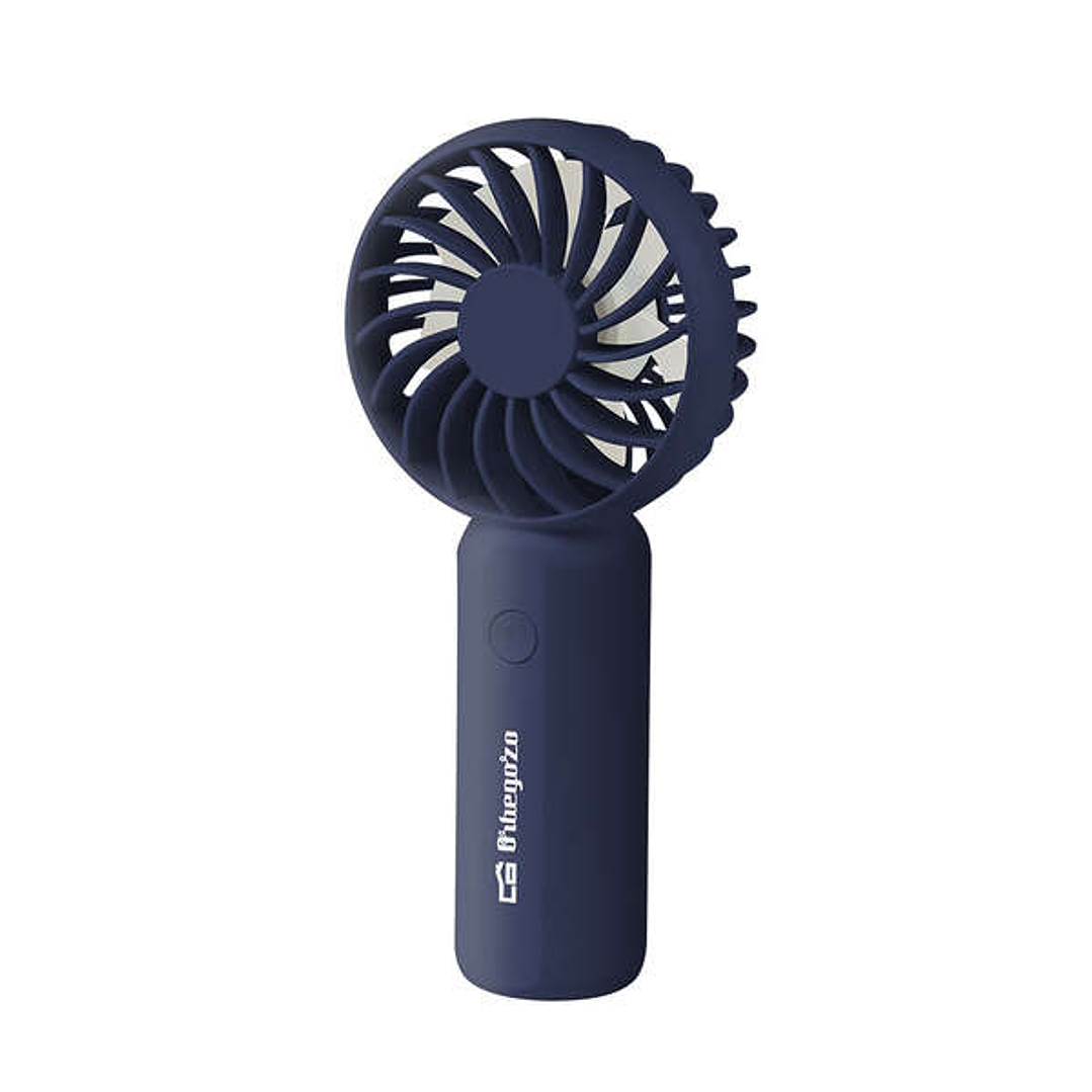 Orbegozo HF 2100 Ventilador de Mano Refrescante - 3 Velocidades de Ventilacion - Potente y Compacto - Ligero - Conexion USB-C - Bateria de Litio de 12 1