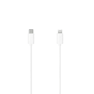 Hama Essential Cable de Carga - USB-C Macho - Lightning - Longitud 1.5m - Velocidad hasta 480Mbps - Blindaje Doble - Color Blanco