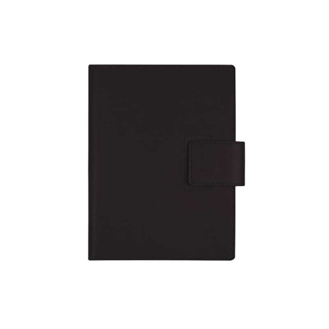 Finocam Duouno Agenda de Espiral - Bolsillo Interior - Anilla Portaboligrafo - Formato E10 - 155x212mm - Semana Vista Horizontal - Color Negro 1