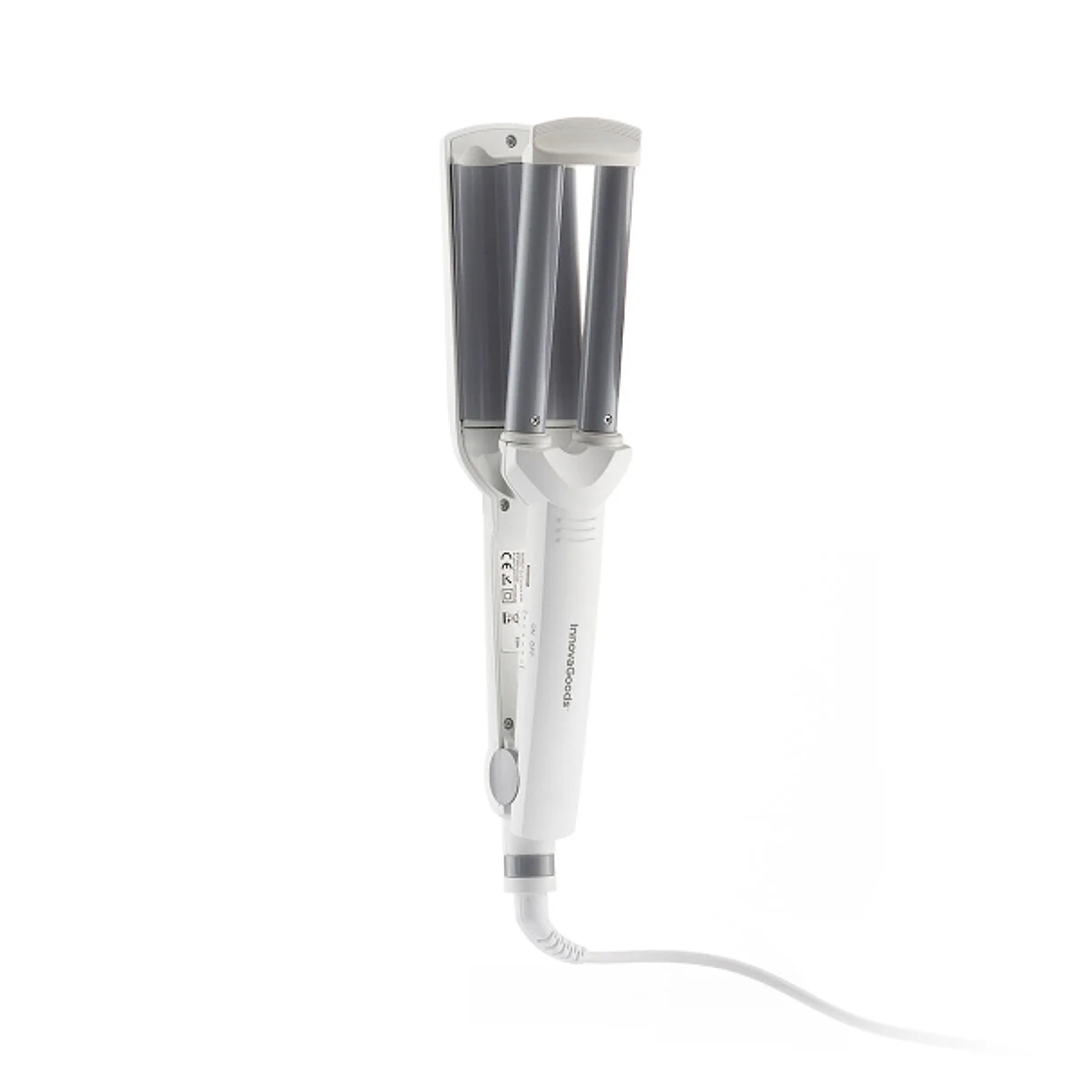 Innovagoods Wavio Plancha de Pelo Ceramica para Ondas - 55W - Cable 180cm - Temperatura hasta 200ºC - Indicador LED - Tecnologia Ptc - 6.3x30x4cm - Co 1