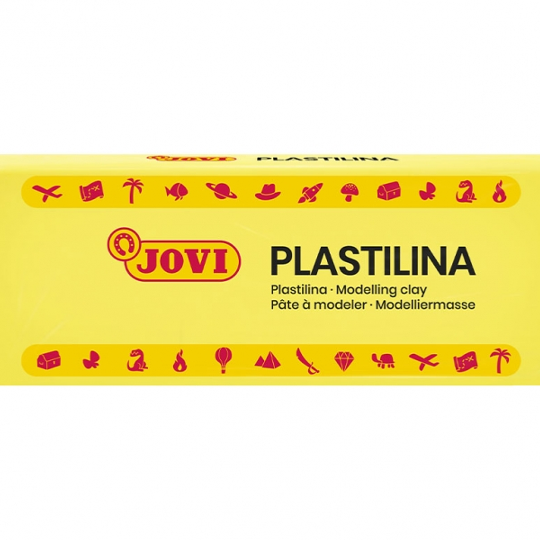Jovi Caja de 15 Pastillas de Plastilina 150gr - 100% Vegetal - Muy Moldeable - No Se Seca - sin Gluten - Inocua y No Toxica - Ideal para Figuras en Vo 1