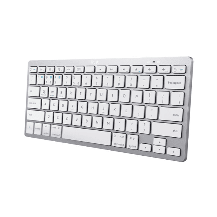 Trust Mini Teclado Ultrafino Inalambrico - Conectividad Bluetooth 4.0 - Idioma Español - Color Gris 1