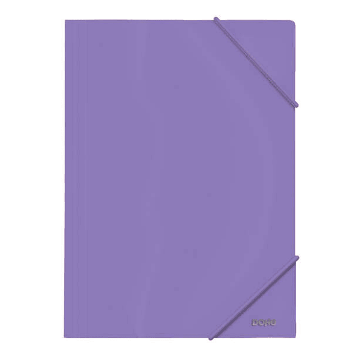 Dohe Carpeta de Gomas con Tres Solapas - 600 Micras - Fabricadas en Polipropileno Opaco Cristal - Cierre de Gomas Redondas 1