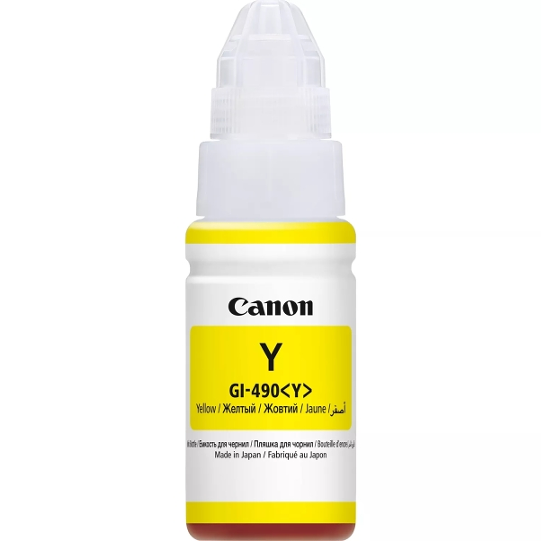 Canon GI490 Amarillo Botella de Tinta Original - GI490Y/0666C001 1