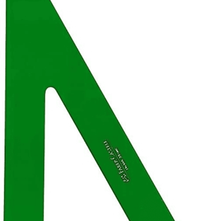 Faber-Castell Cartabon Tecnico 32cm - Sin Graduacion - Color Verde Transparente 1